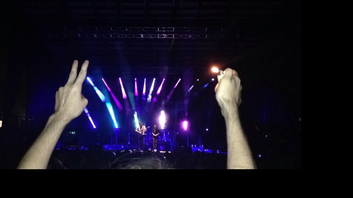 
If you need any further convincing that Hozier’s performance was anything short of spectacular, just ask this guy who sat in front of me rocking a lighter, peace signs and traditional rock-n-roll hand horns ALL. NIGHT. LONG.
