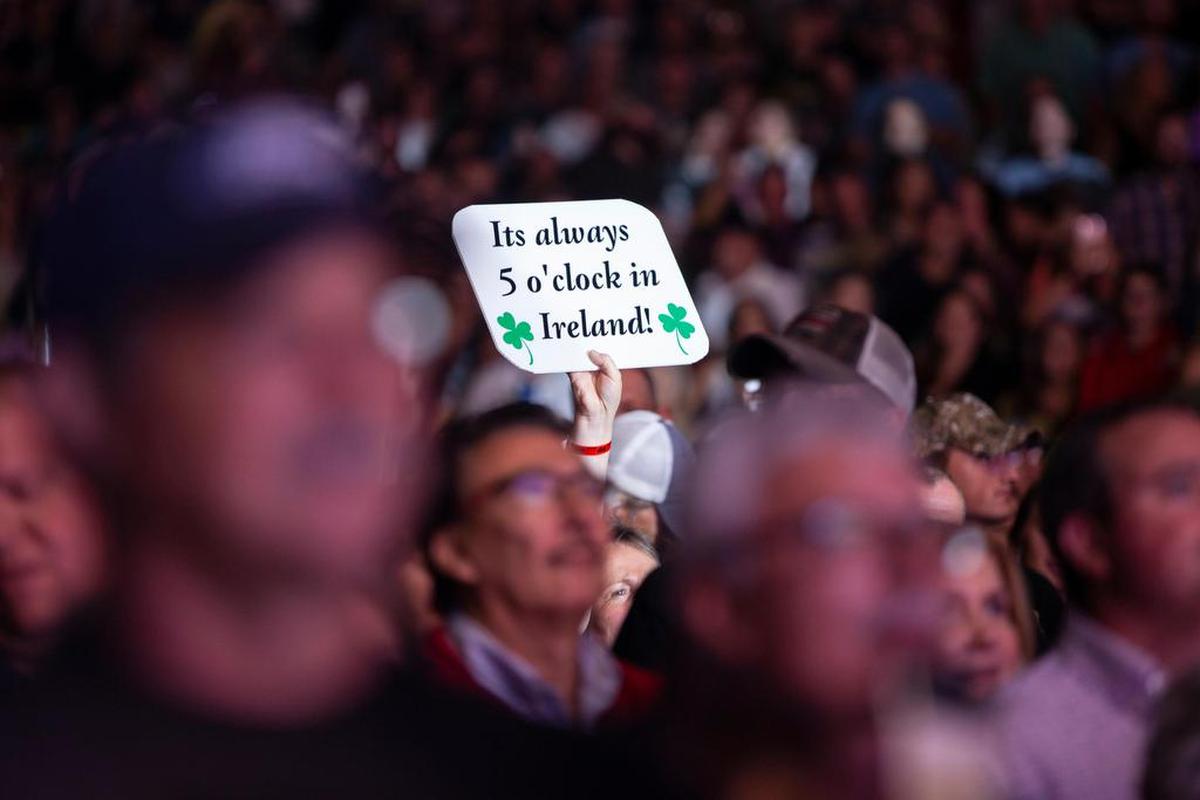 A view of the crowd at Saturday night’s show.