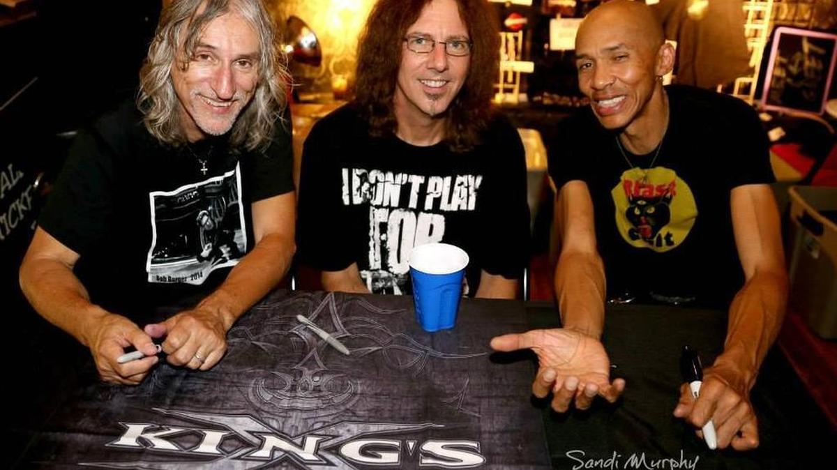 
King’s X – from left: drummer Jerry Gaskill, guitarist Ty Tabor and bassist/vocalist dUg Pinnick – returns to Amos’ Southend.
