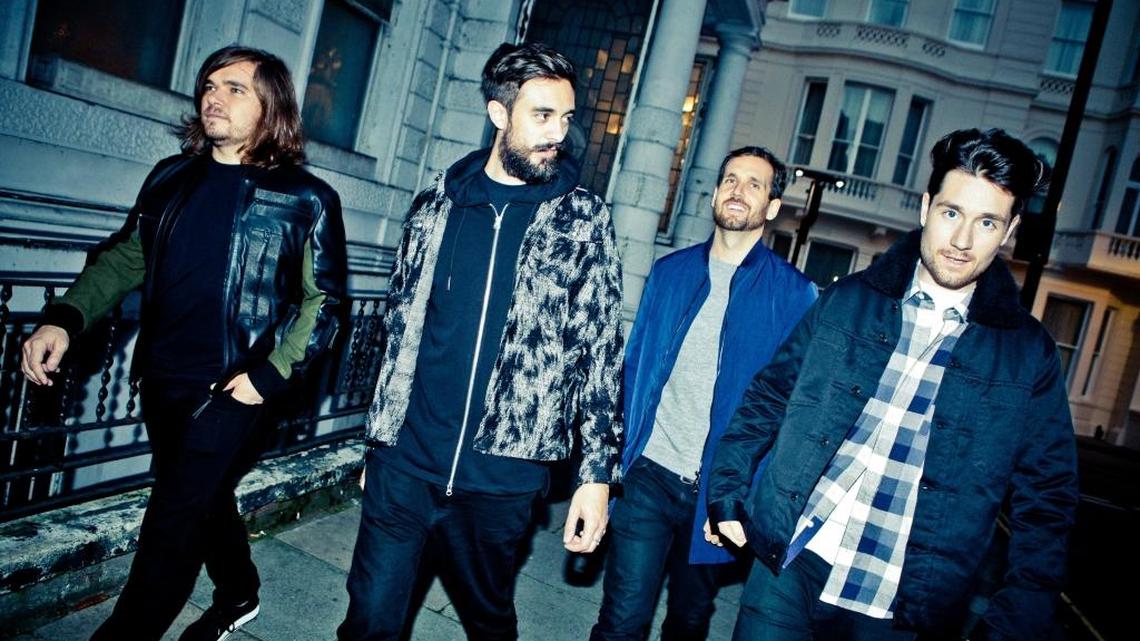 Bastille performs at Charlotte Metro Credit Union Amphitheatre on Saturday night.