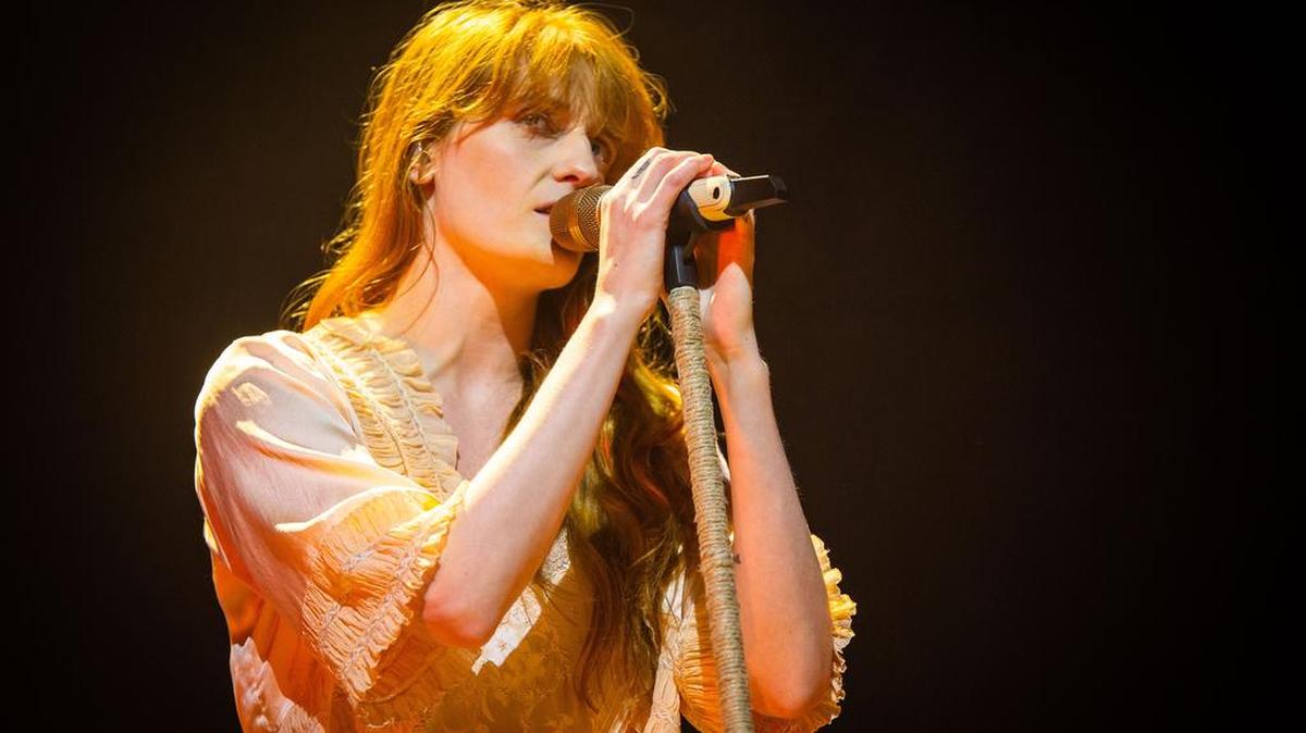 Florence Welch performs at Spectrum Center on Wednesday night.