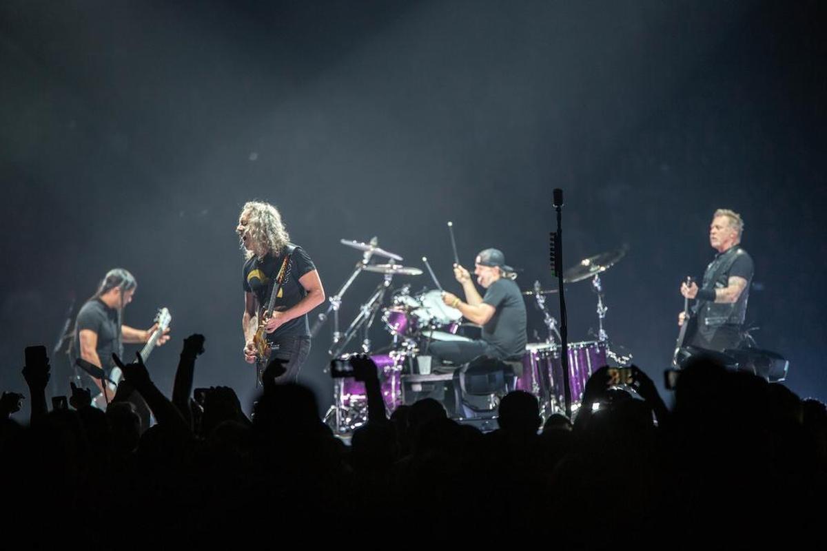 Thrash-metal band Metallica performs at the Spectrum Center in Charlotte in October. A thousand students at Central Piedmont Community College in Charlotte will be awarded scholarships in health care programs thanks to the band’s $100,000 donation to the college this week. The students will be known as Metallica Scholars.