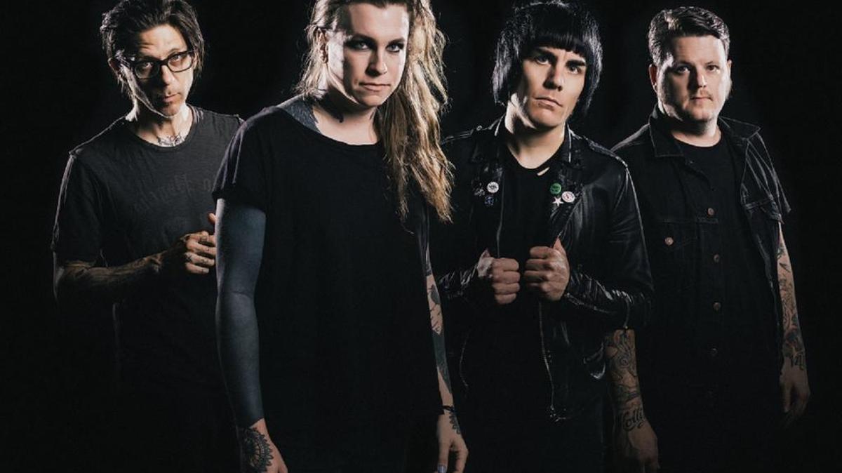 Against Me! performs at Neighborhood Theatre on Wednesday night.