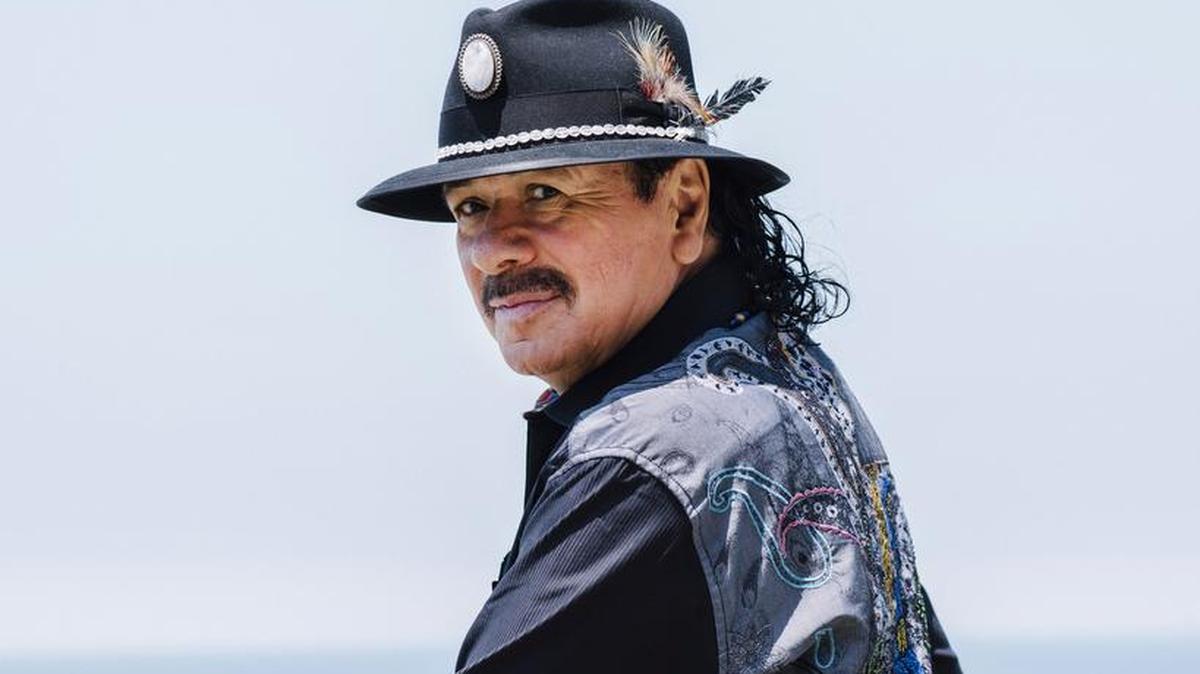 Guitarist Carlos Santana will perform at PNC Music Pavilion on Tuesday night.