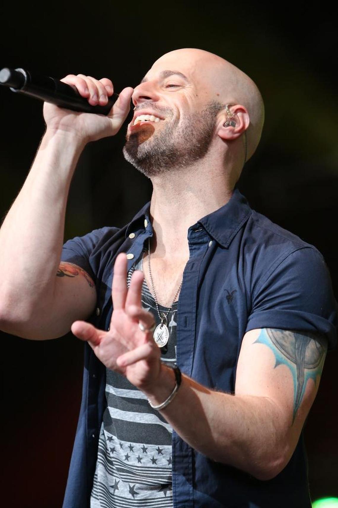 North Carolina rocker Chris Daughtry performs at Carowinds Paladium.