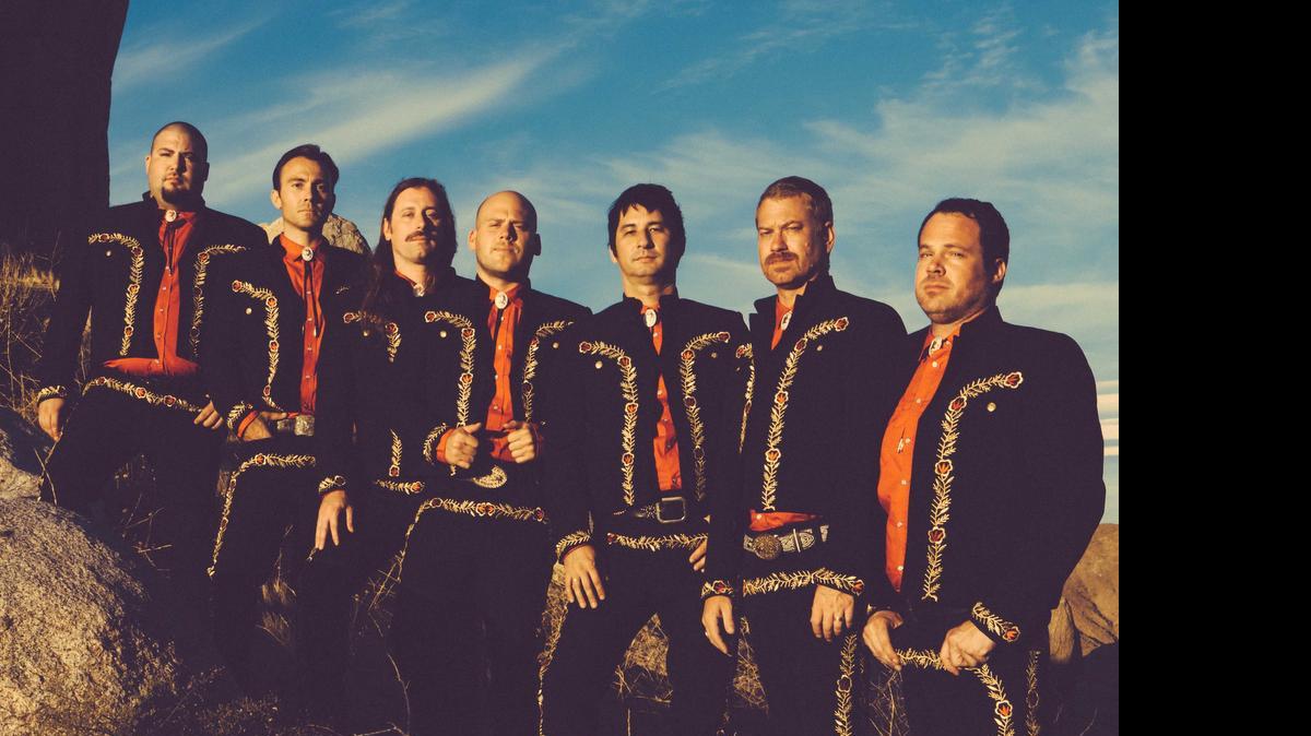 
A punk band masquerading as mariachis, Mariachi El Bronx plays The Fillmore Monday.

