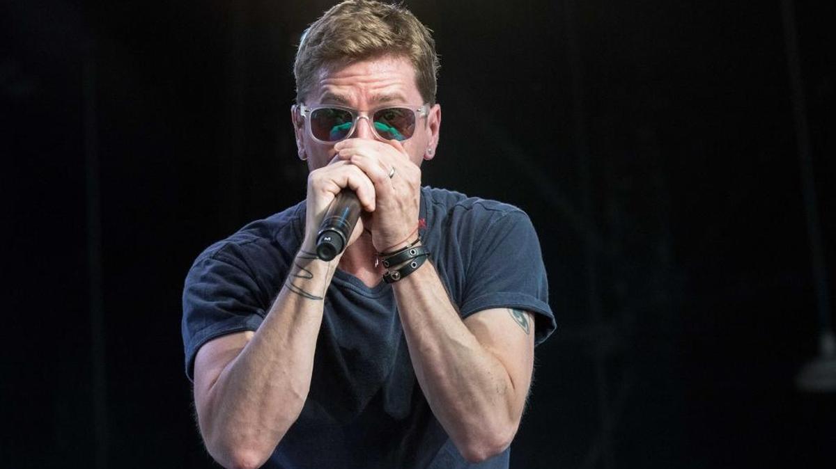 Rob Thomas at PNC Music Pavilion on Wednesday night.