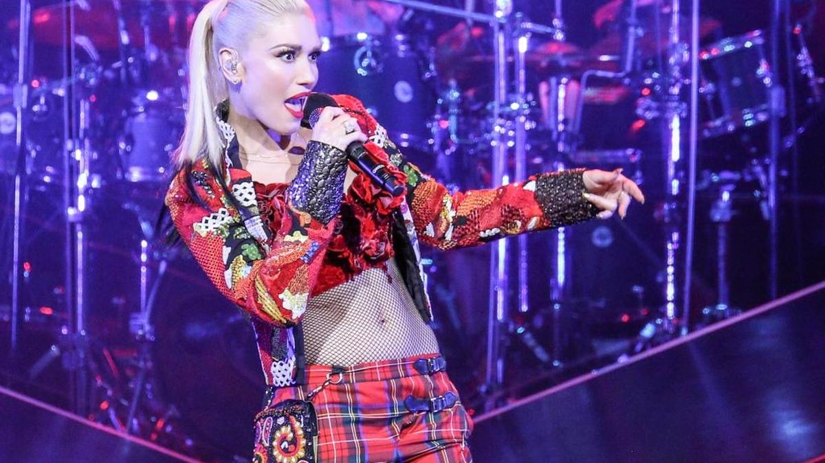 Gwen Stefani performs her “This Is What the Truth Feels Like” tour at PNC Music Pavilion on Saturday night.