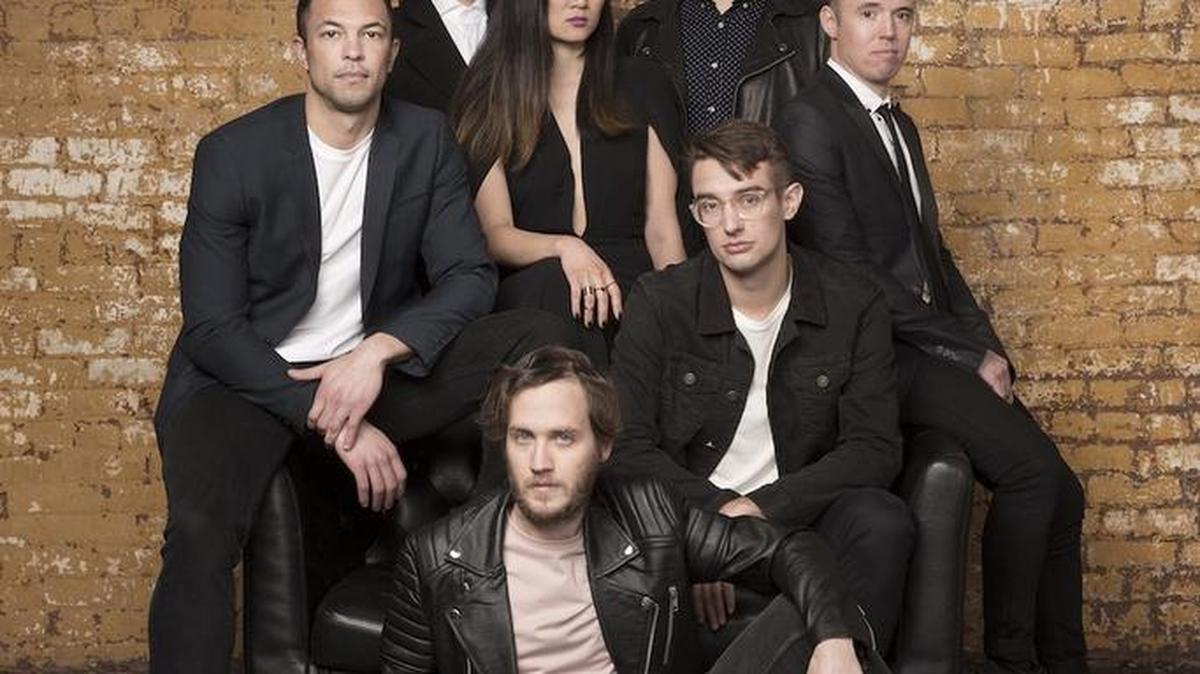 San Fermin performs at Visulite Theatre on Tuesday night.