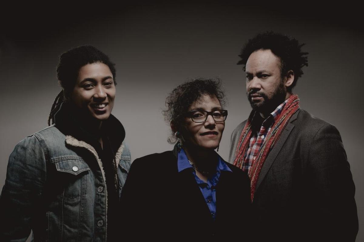 Artifacts members (left to right) Tomeka Reid, Nicole Mitchell, and Mike Reed.