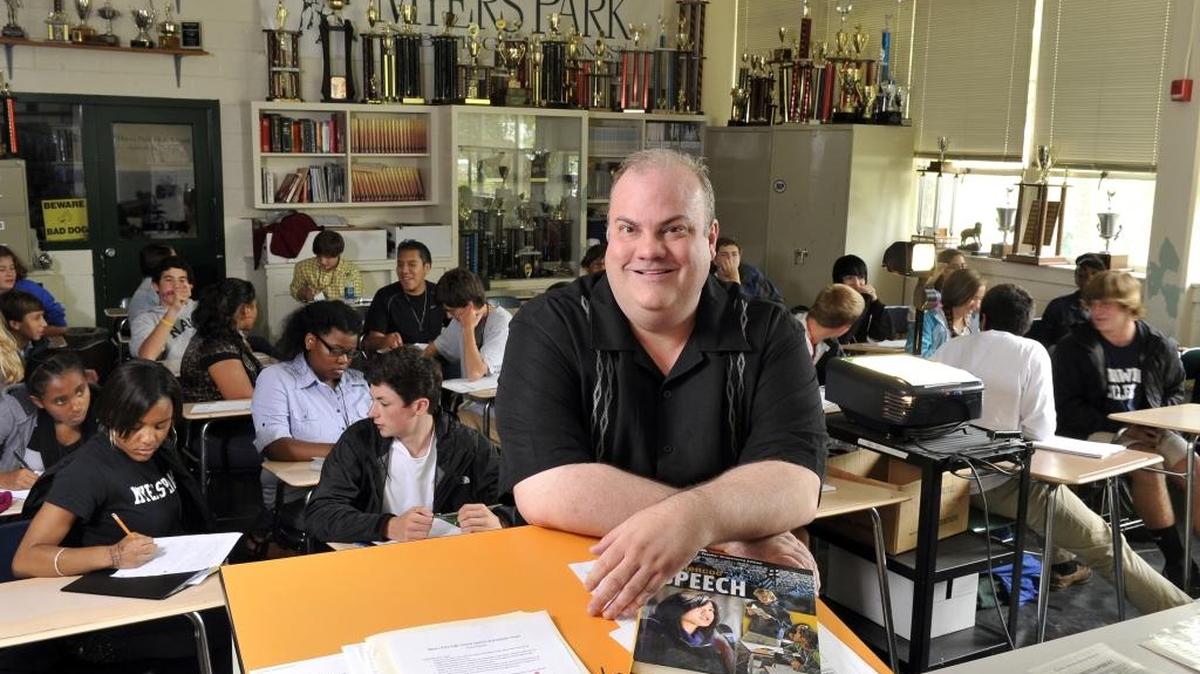 Myers Park High School history teacher Andrew West won one of the Arts & Science Council’s Lifetime Achievement Awards in 2012.
