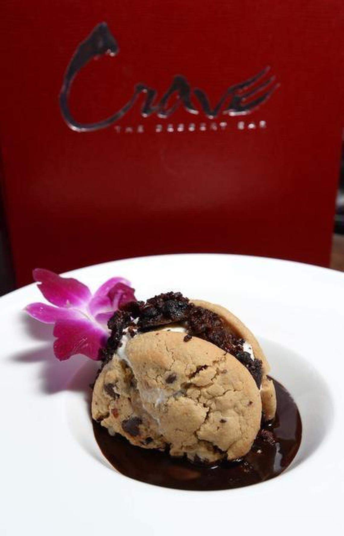  Crave Dessert  Bar’s Ice Cream Cookie made by Executive Chef Andres Arboleda.