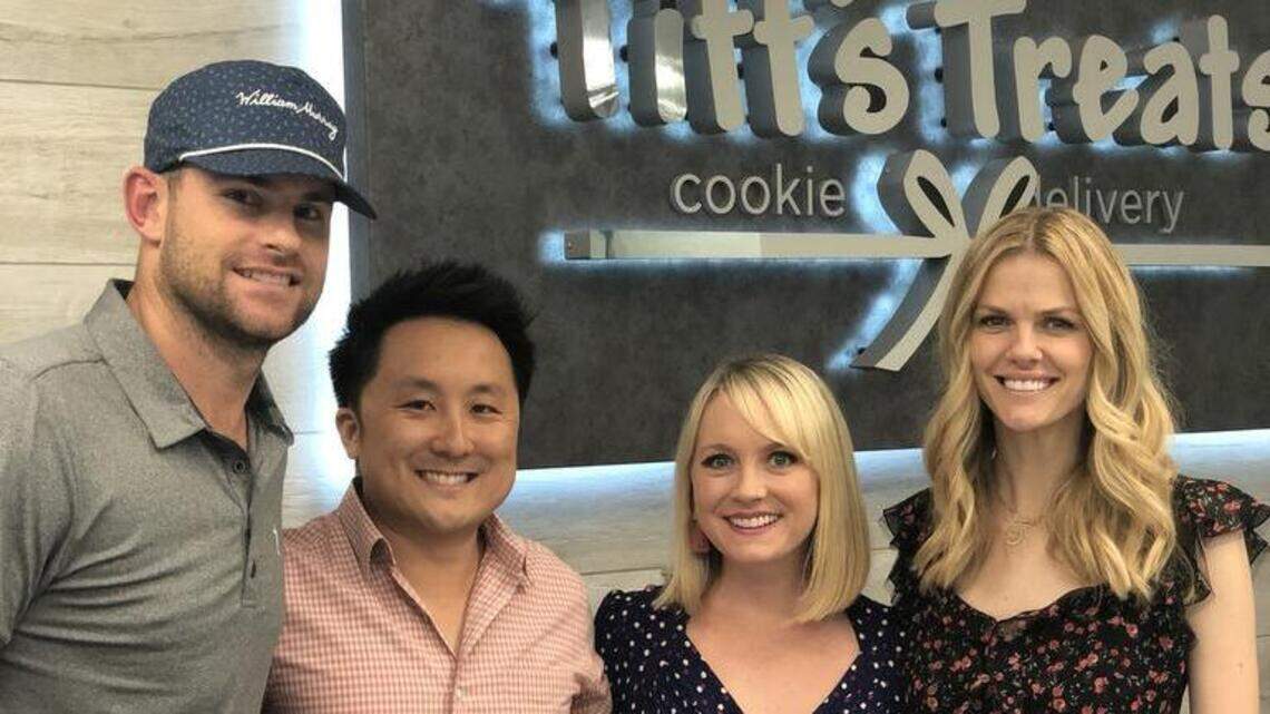 Andy Roddick and Brooklyn Decker have a new excuse for coming to Charlotte: Snickerdoodles.