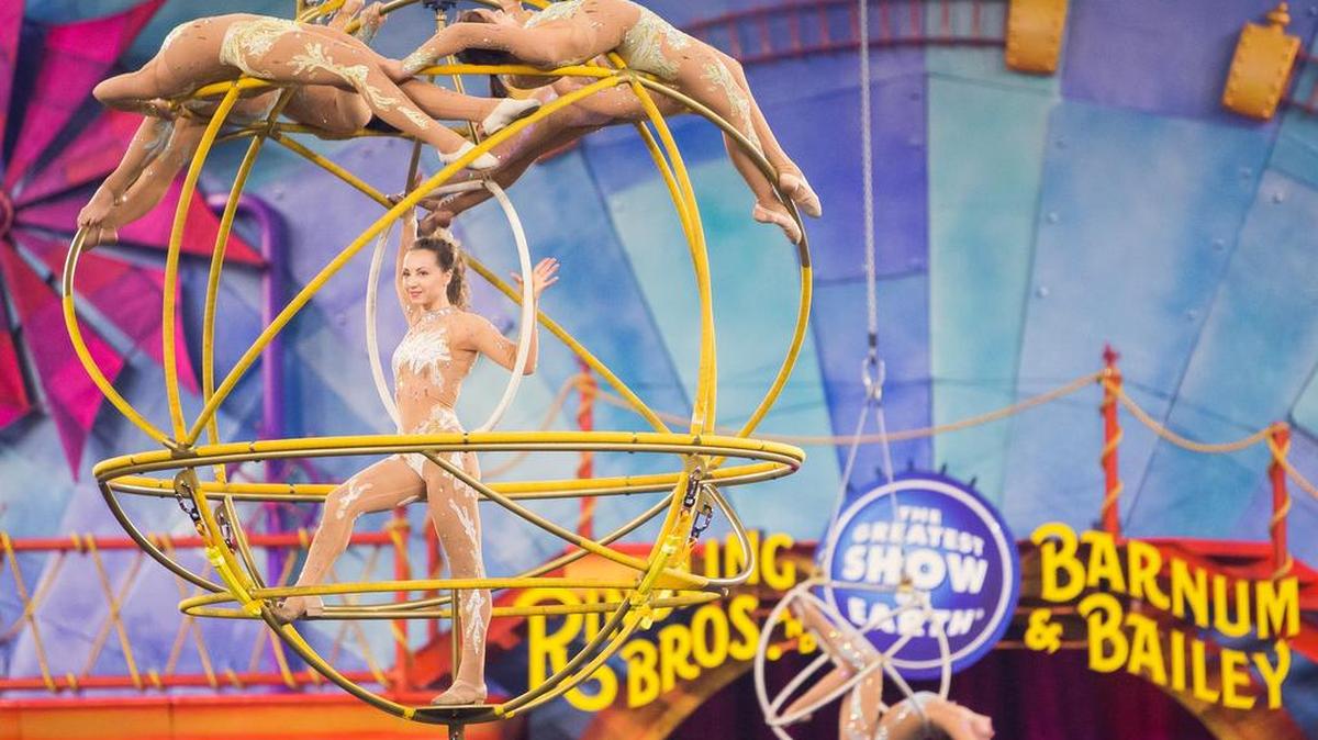 Angelic Aerialists perform with grace and beauty at the Ringling Bros. and Barnum & Bailey Circus.