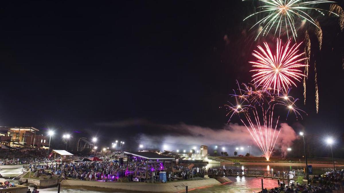 Fireworks will boom over the U.S. National Whitewater Center to cap its Memorial Day celebration.