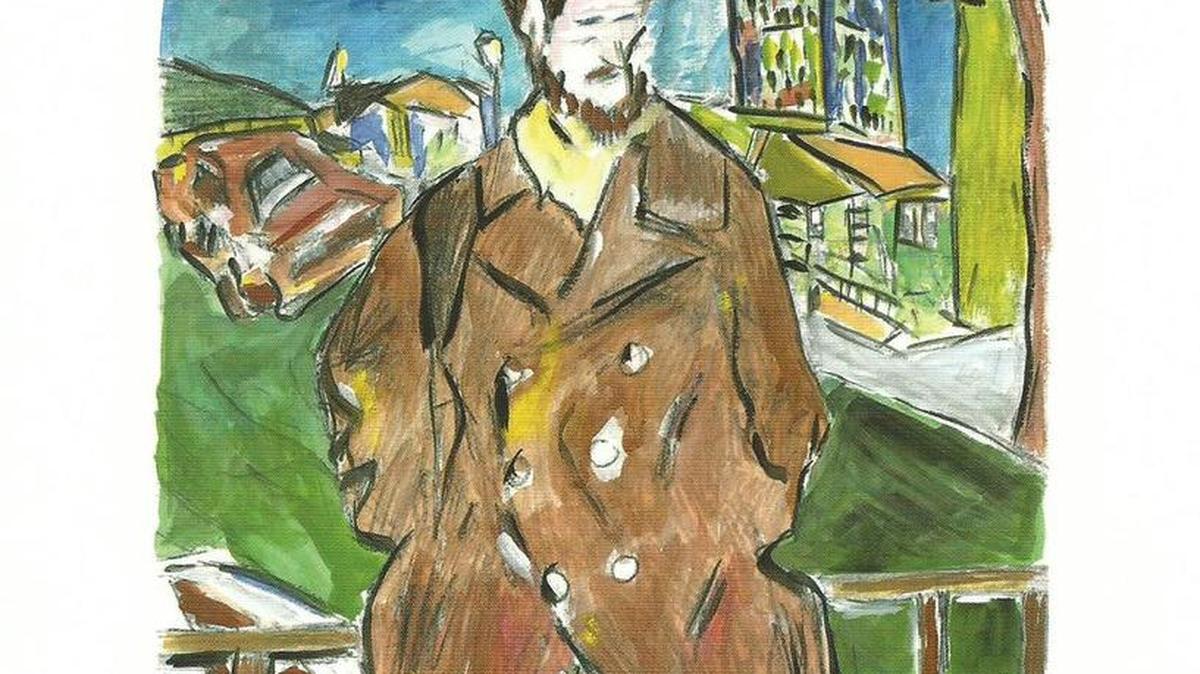 “Man on a Bridge, Brown Coat” 2008, Bob Dylan