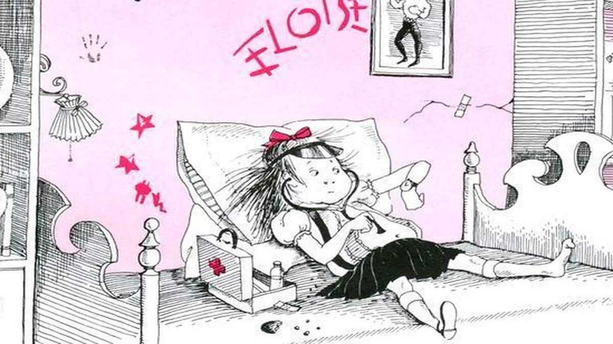 
An illustration by Hilary Knight featured in the beloved “Eloise” children’s book series. 

