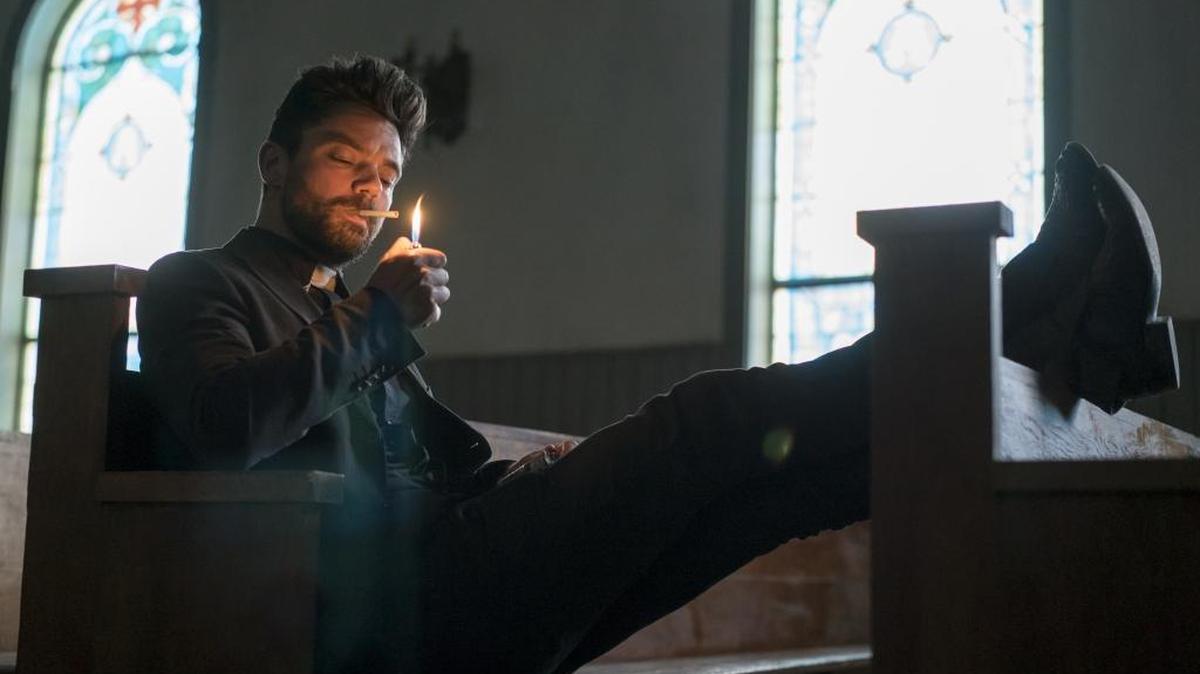 Dominic Cooper as Jesse Custer in the new AMC series “Preacher.”