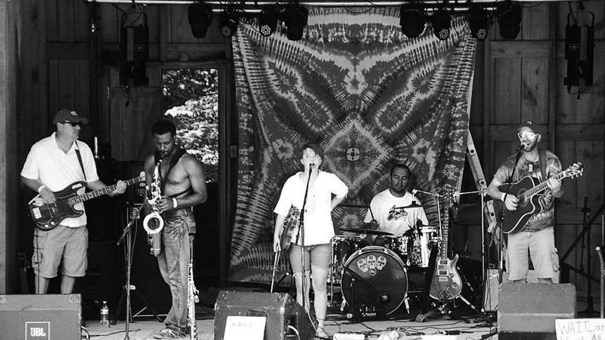 Urban Soil playing at The Guardian Angel Jam Benefit Festival in September 2013 in Mebane, N.C.