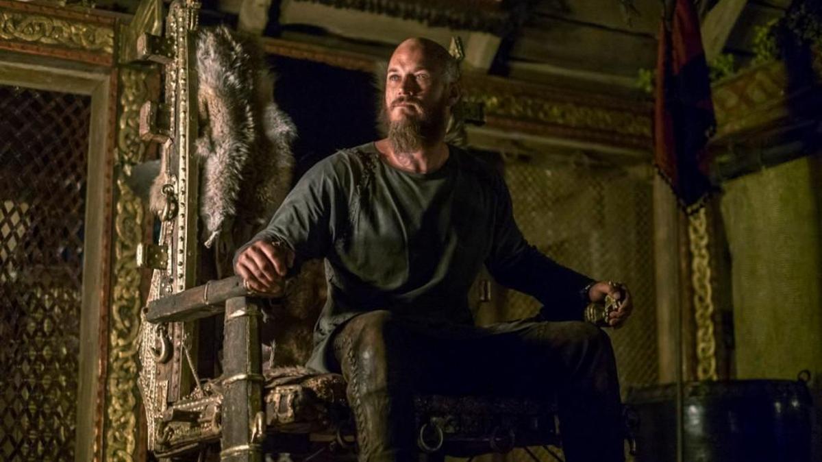 Travis Fimmel as Ragnar on “The Vikings” on the History Channel.