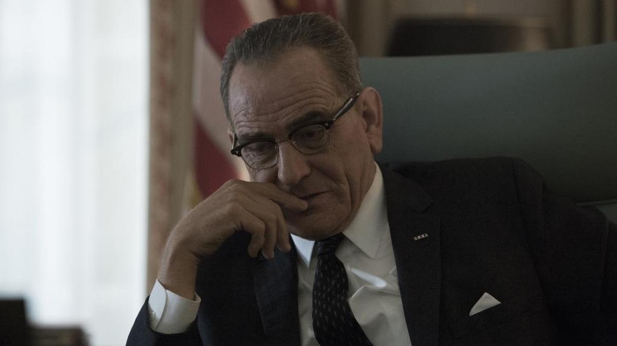 Bryan Cranston as Lyndon Baines Johnson in the HBO movie “All the Way.”
