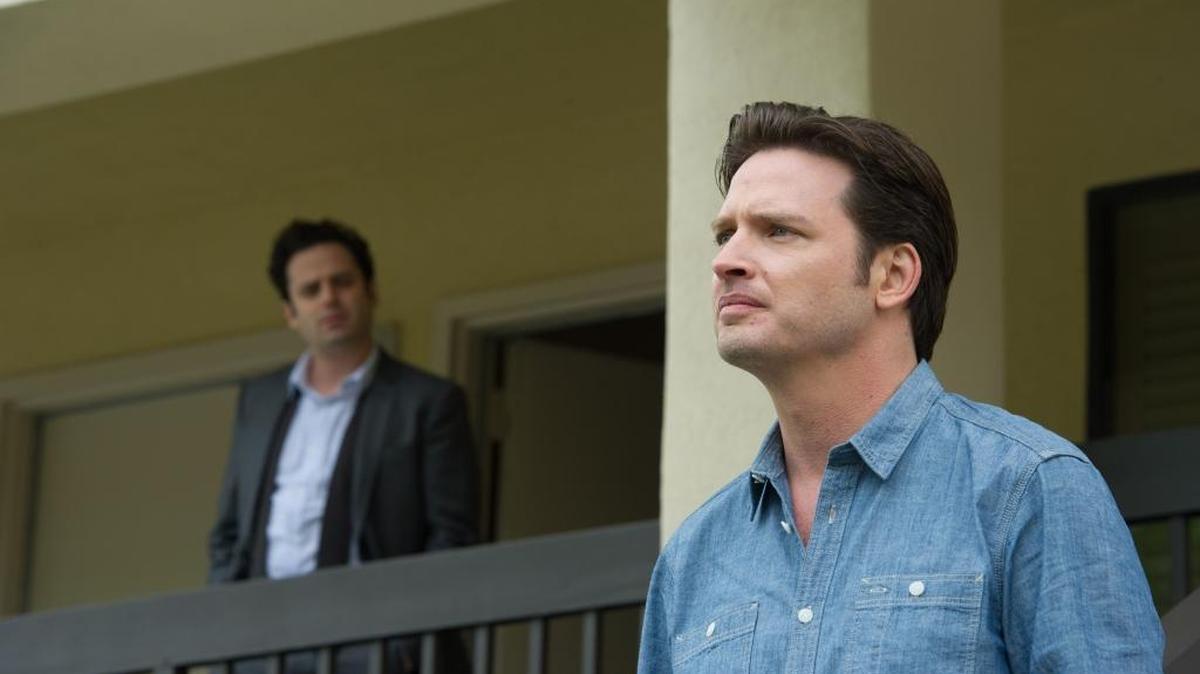 
Luke Kirby (left) as Jon Stern and Aden Young as Daniel Holden in the Season 3 finale of “Rectify” on Sundance Channel.

