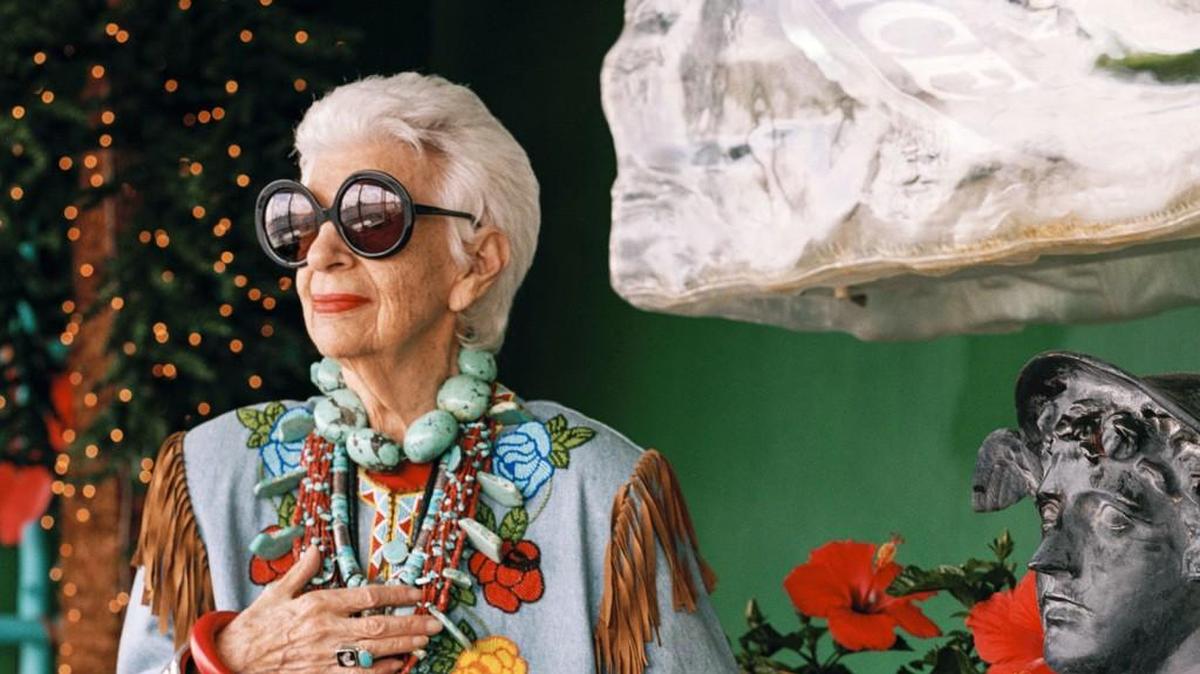 New York City fashion icon Iris Apfel.