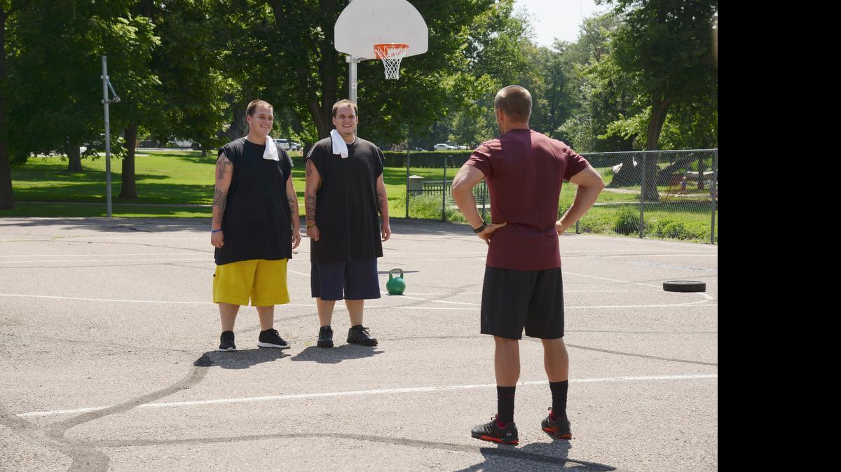 
 Former high school basketball players - and huge Los Angeles Lakers fans - Robert and Raymond get to meet Kobe Bryant and Steve Nash, plus play 2-on-2 with Byron Scott and James Worthy at their six-month milestone. 
