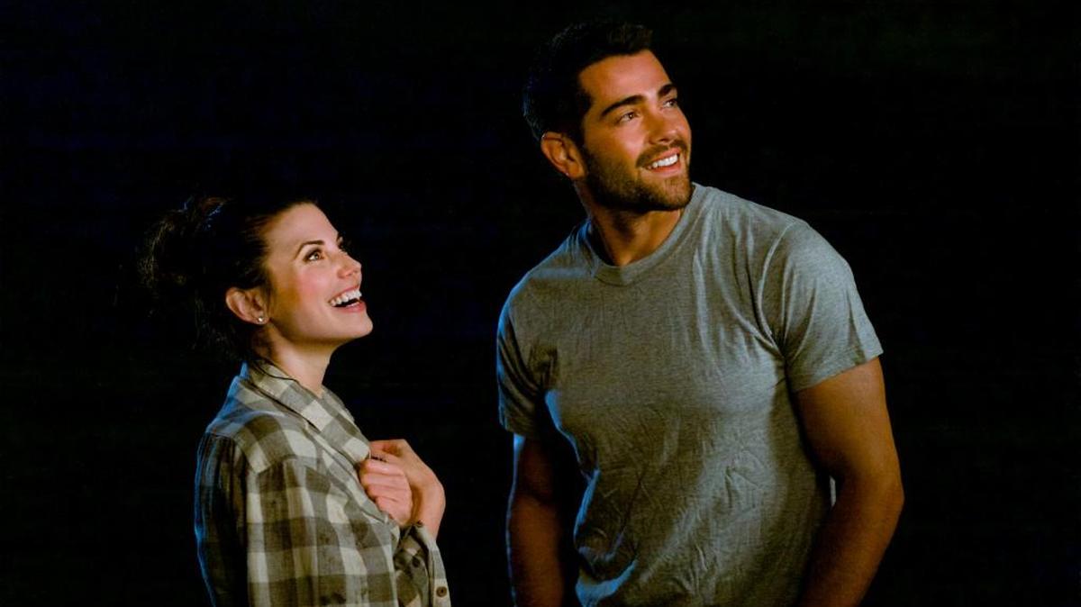 Meghan Ory, left, as Abby O’Brien, and Jesse Metcalfe as Trace in “Chesapeake Shores.”