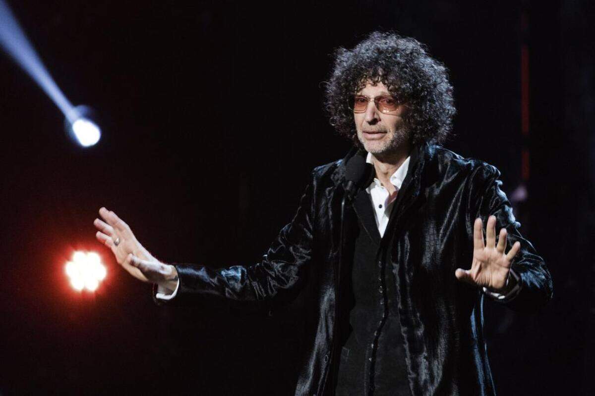 FILE - In this April 14, 2018 file photo, Howard Stern speaks at the 2018 Rock and Roll Hall of Fame Induction Ceremony at Cleveland Public Auditorium in Cleveland. Stern talks about what he’s learned, his regrets, and what he wishes he had gotten right in his new book “Howard Stern Comes Again.” It’s a combination of interviews from Stern’s radio show, interspersed with previously unspoken details about his life. (Photo by Michael Zorn/Invision/AP, File)