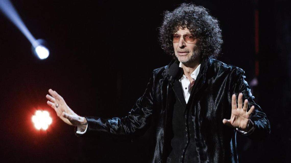 FILE - In this April 14, 2018 file photo, Howard Stern speaks at the 2018 Rock and Roll Hall of Fame Induction Ceremony at Cleveland Public Auditorium in Cleveland. In recent comments, he said people unvaccinated against COVID-19 should not be admitted to hospitals.
