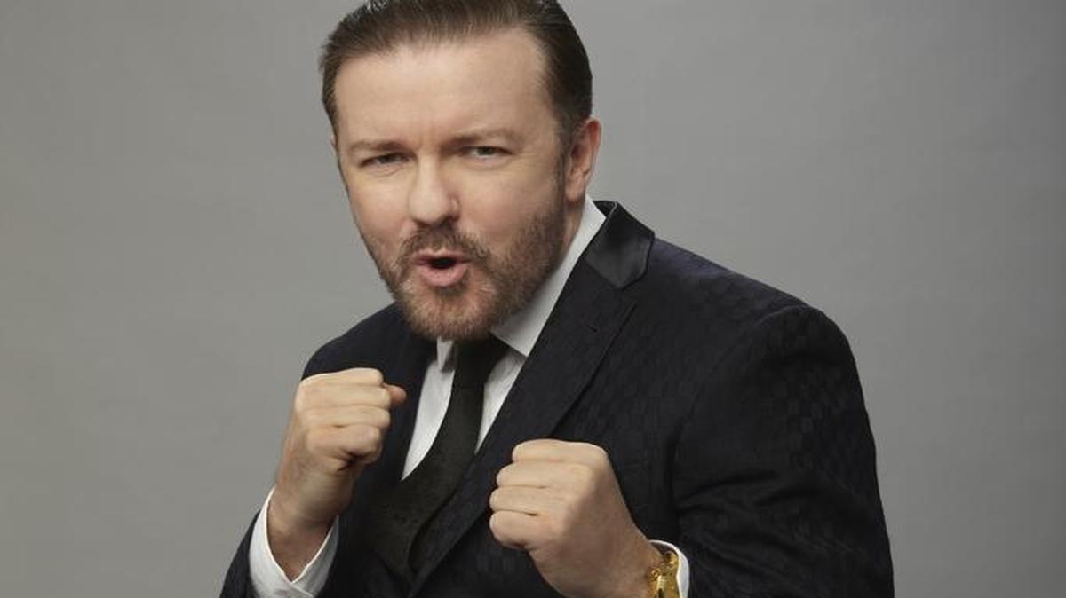 Golden Globe Awards show host, Ricky Gervais.