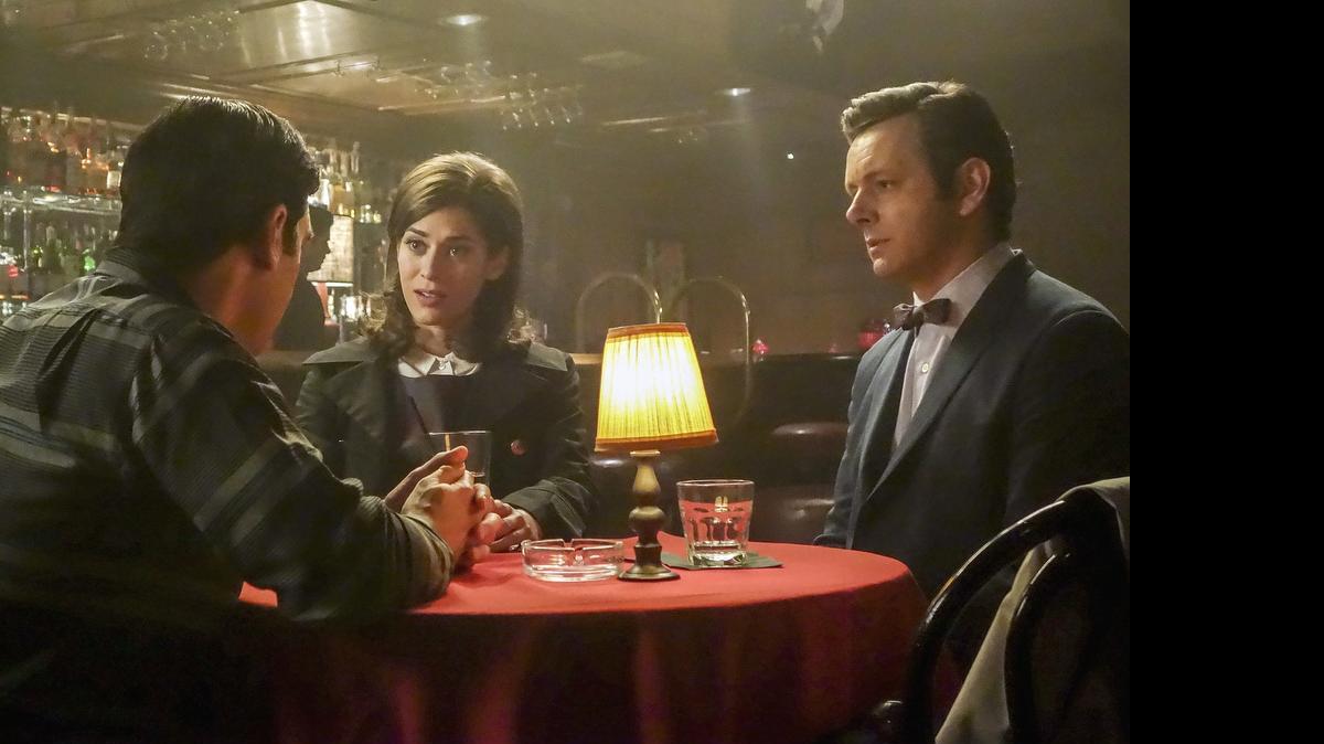 
Lizzy Caplan as Virginia Johnson and Michael Sheen as Dr. William Masters in the third season of “Masters of Sex” on Showtime.

