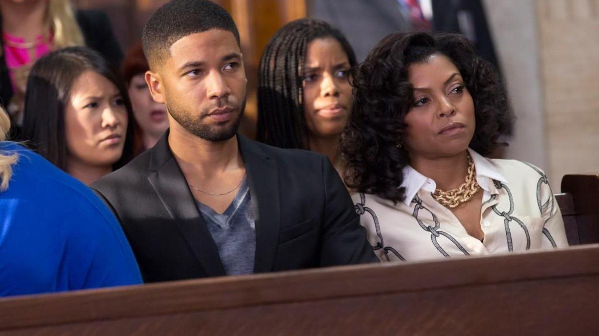 
Jussie Smollett as Jamal Lyon and Taraji P. Henson as Cookie Lyon in the premiere of “Empire” on Fox. 

