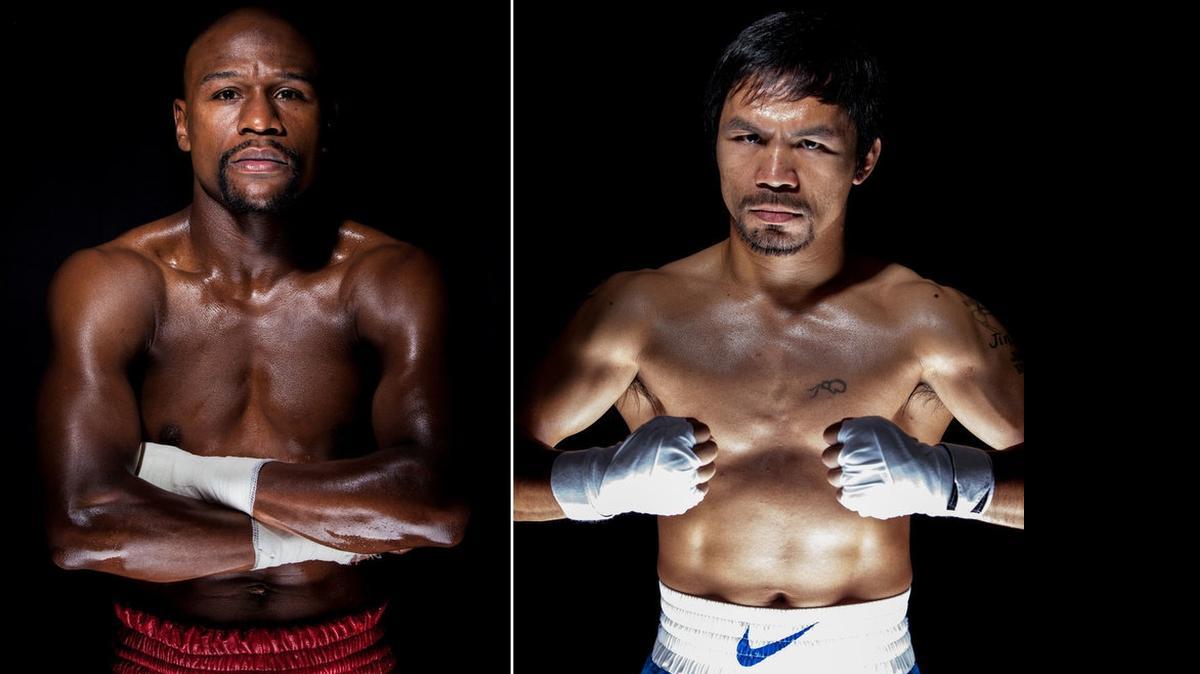
Floyd “Money” Mayweather (left) and Manny “Pacman” Pacquiao (right).
