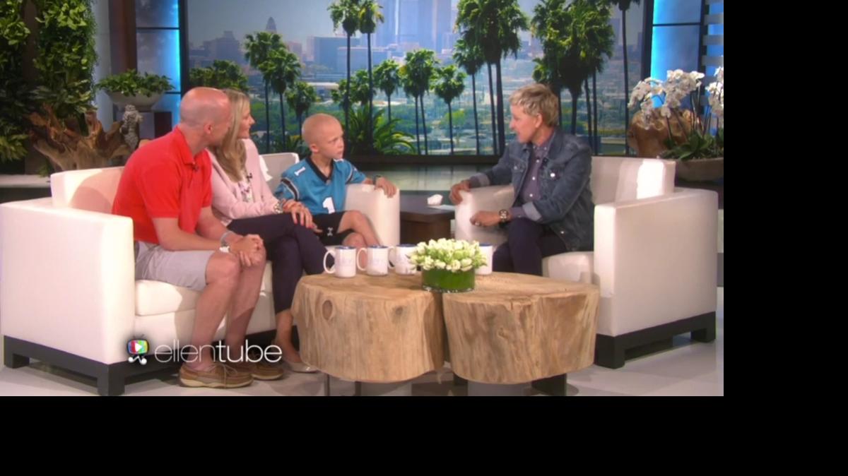 
Jesse, Meredith and Braylon Beam talk to Ellen DeGeneres on “The Ellen DeGeneres Show.”
