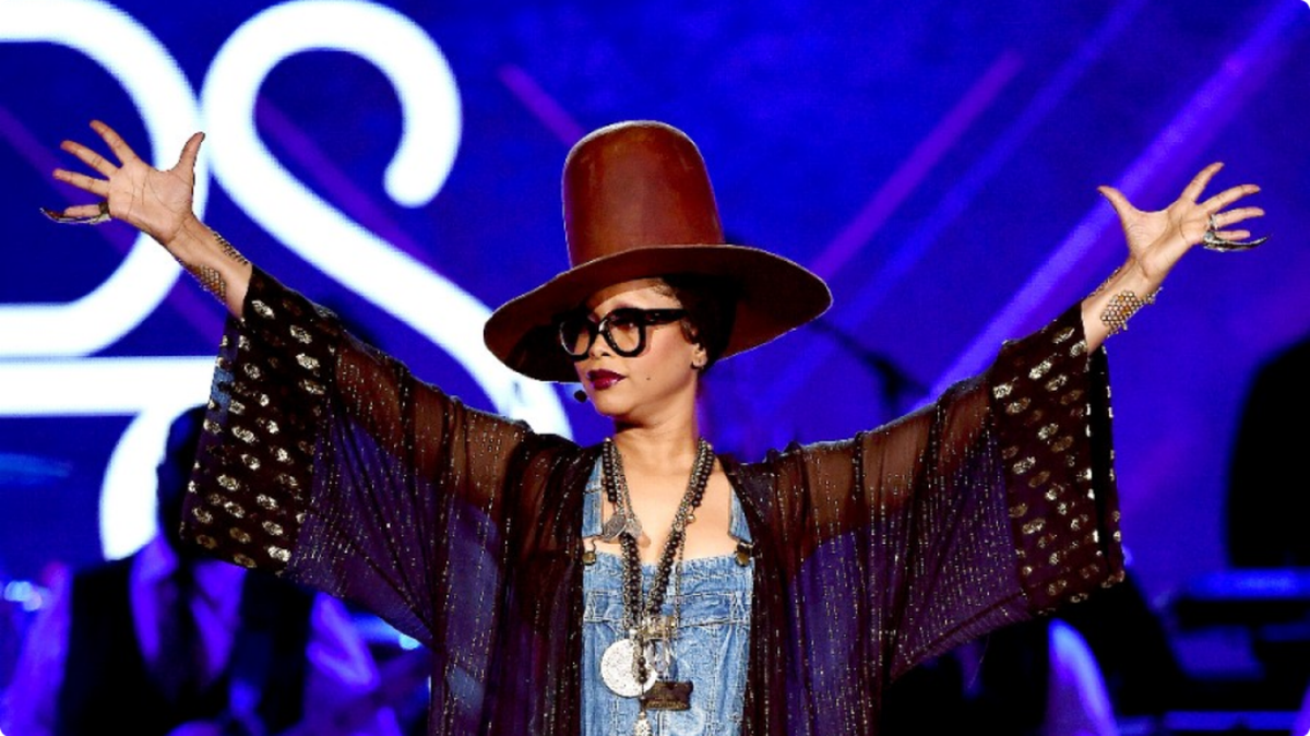 Erykah Badu hosts the 2015 Soul Train Awards.