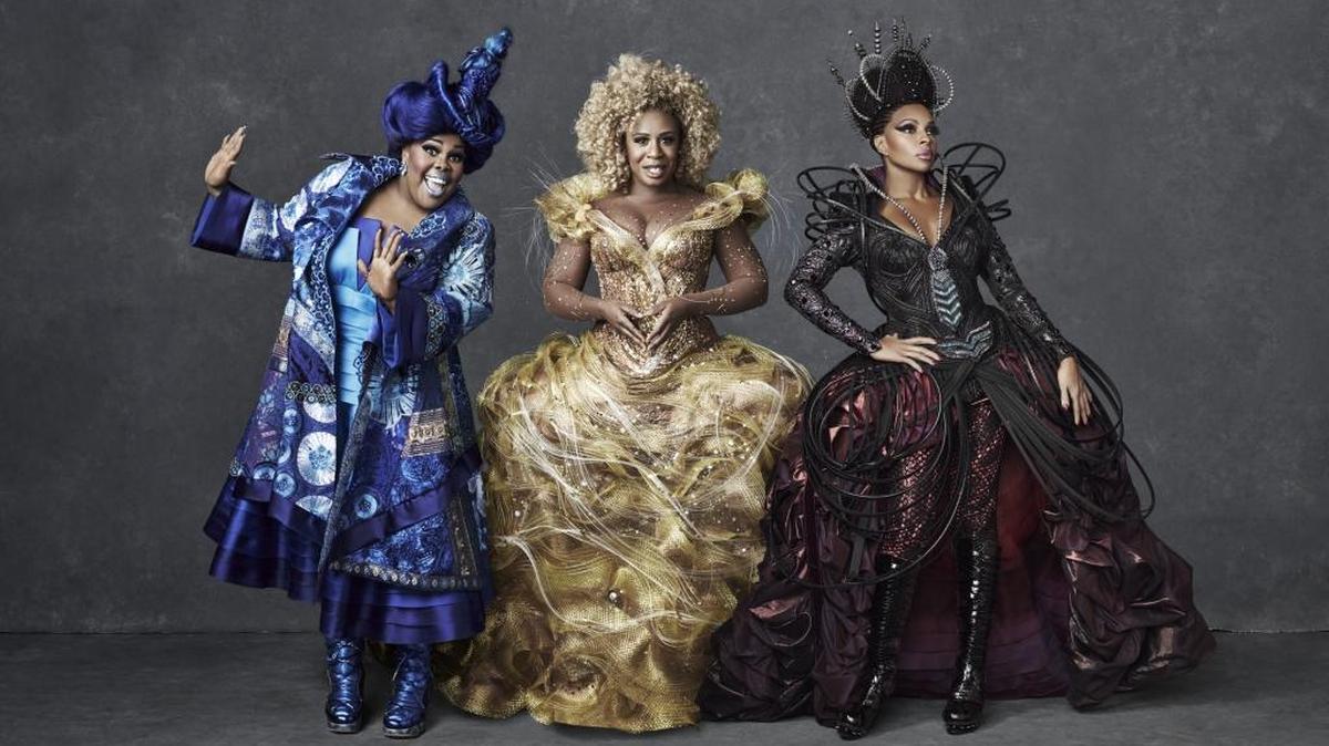 (L-R): Amber Riley as Addapearle, Uzo Aduba as Glinda, Mary J. Blige as Evillene in NBC’s “The Wiz Live!”
