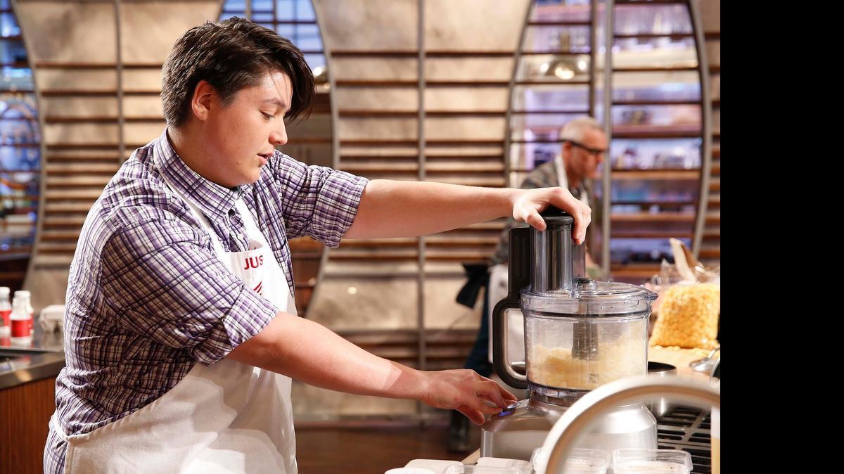 
Contestant Justin in the all-new “Clawing To Victory” episode of “MasterChef.” 
