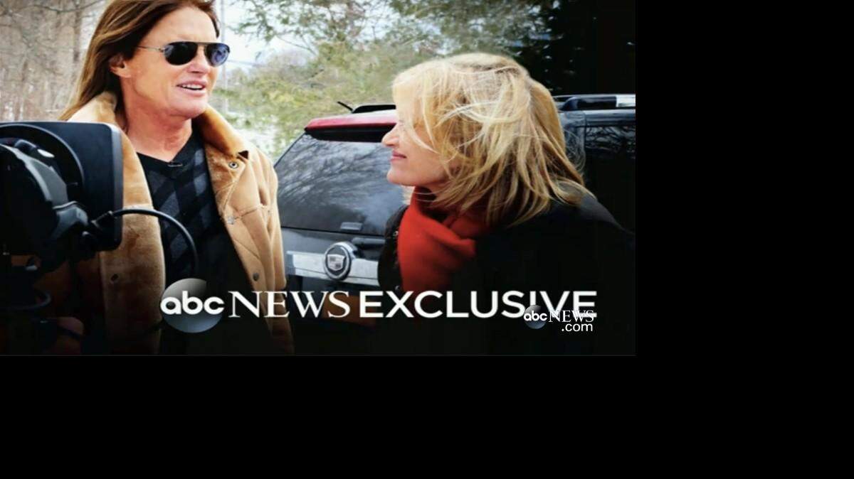 
Bruce Jenner (left) is interviewed by Diane Sawyer on ABC.
