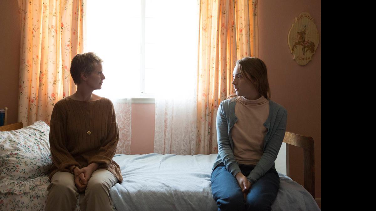 
Cynthia Nixon (left) and Saoirse Ronan in the movie “Stockholm, Pennsylvania,” premiering Saturday on Lifetime.
