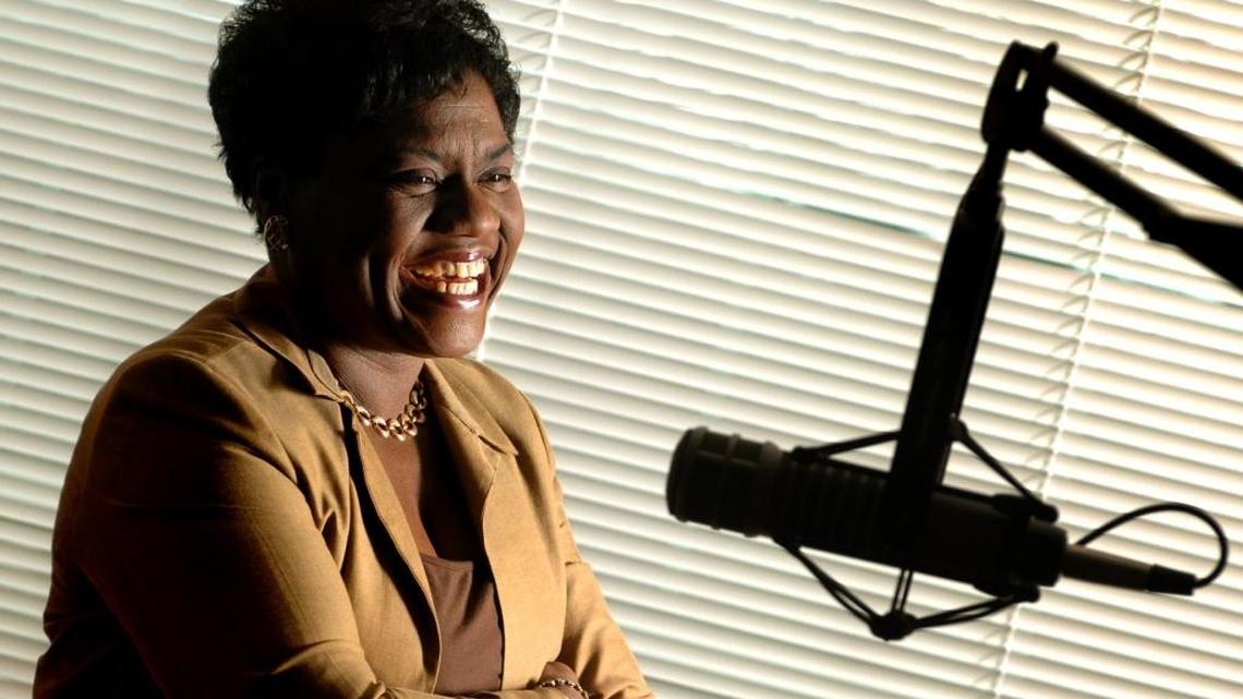 Beatrice Thompson in 2007 when she was marking 30 years in Charlotte broadcasting.