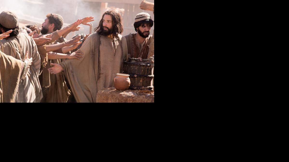 
Haaz Sleiman as Jesus of Nazareth in National Geographic Channel's “Killing Jesus. ” 

