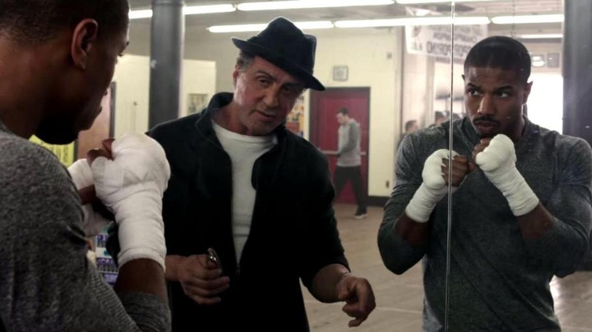 Michael B. Jordan and Sylvester Stallone in "Creed."