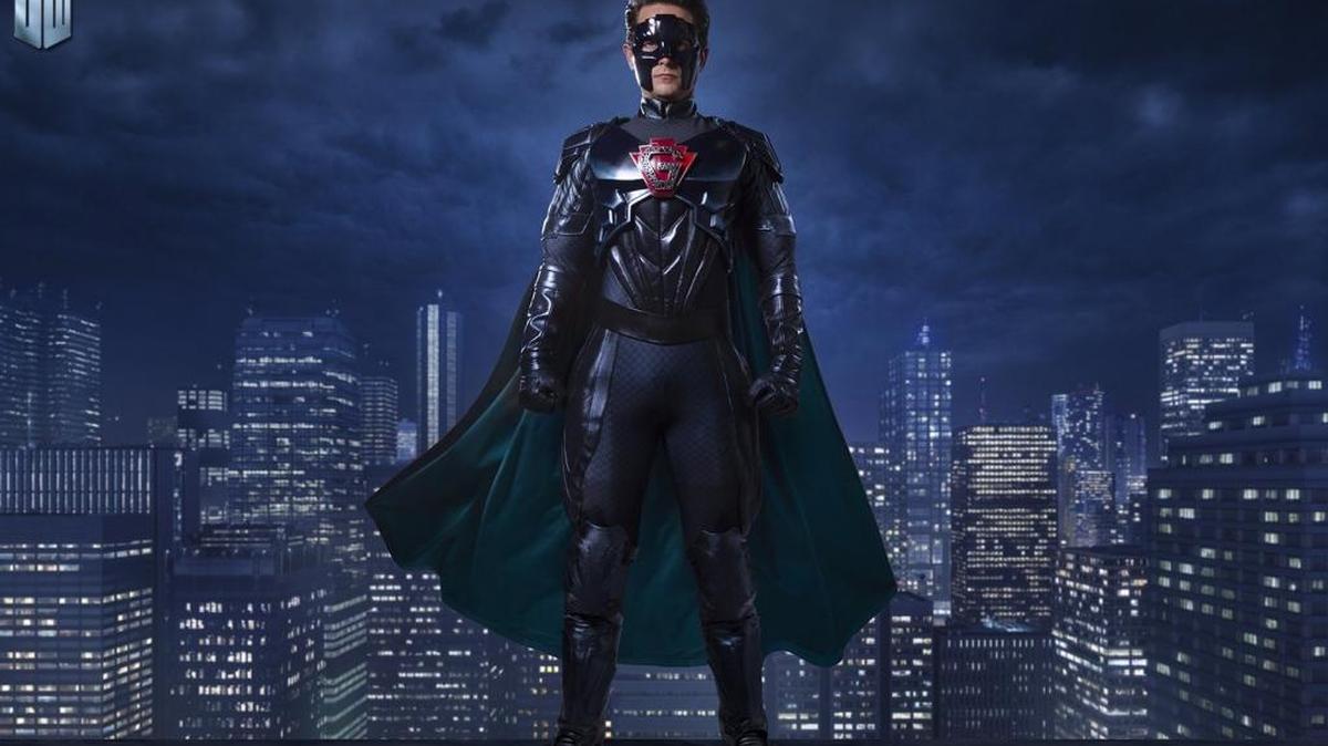Justin Chatwin as Doctor Mysterio in “Doctor Who: The Return of Doctor Mysterio” on BBC America.