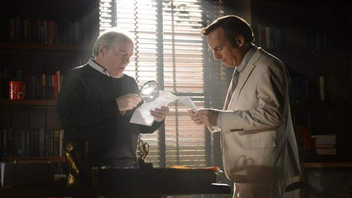 
Michael McKean (left) as Chuck McGill  and Bob Odenkirk as Jimmy McGill in Season 1 of “Better Call Saul.” 
