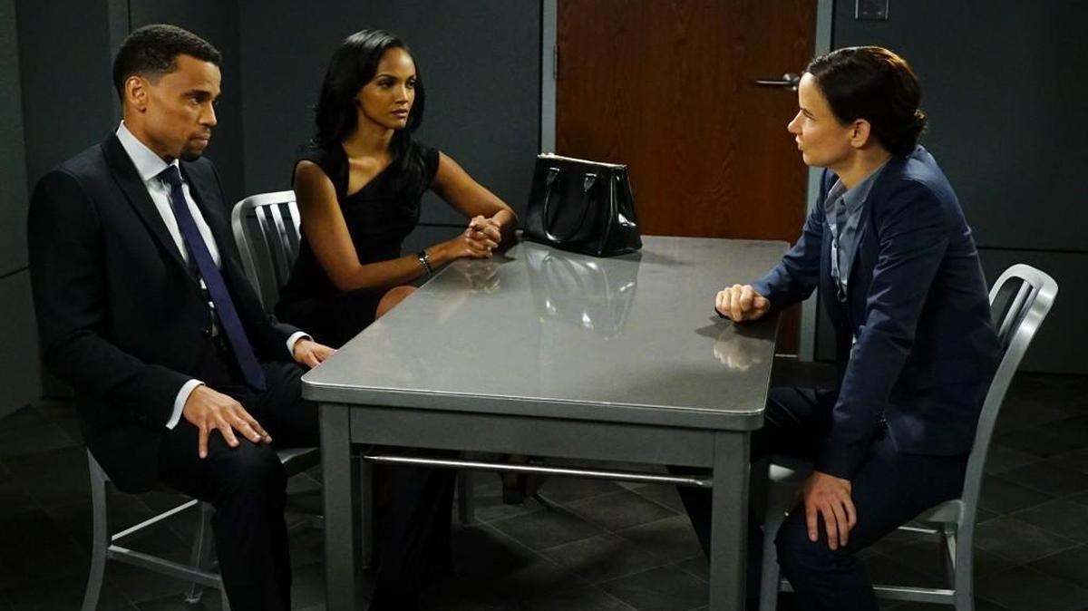 (L-R): Michael Ealy, Mekia Cox and Juliette Lewis in the new season of ABC’s “Secrets and Lies.”