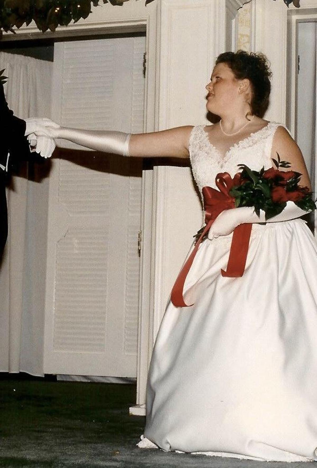 Fortune Feimster as a teenager, at the Gastonia Debutante Club’s annual ball.