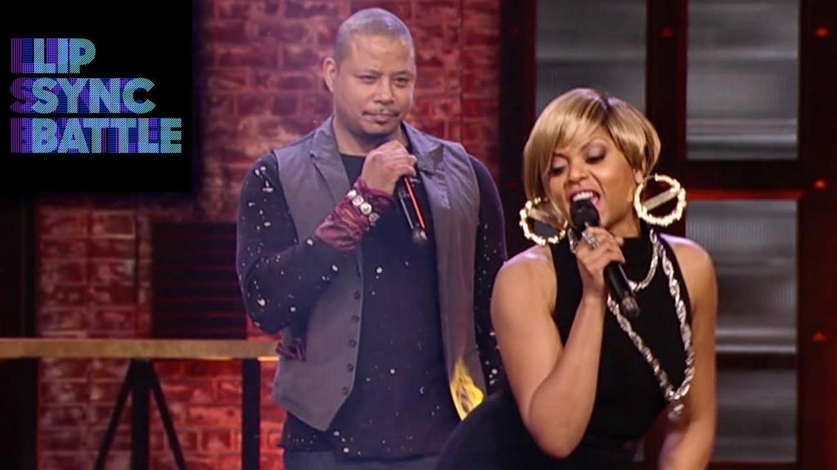 
Terrence Howard and Taraji P. Henson perform on Spike TV’s “Lip Sync Battle.”
