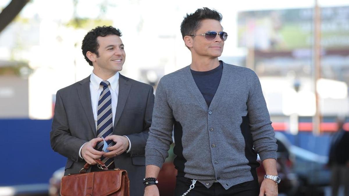 
Fred Savage (left) and Rob Lowe in “The Grinder” on Fox.
